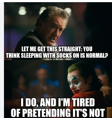 Do you sleep with your socks on?