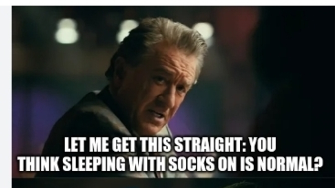 Do you sleep with your socks on?