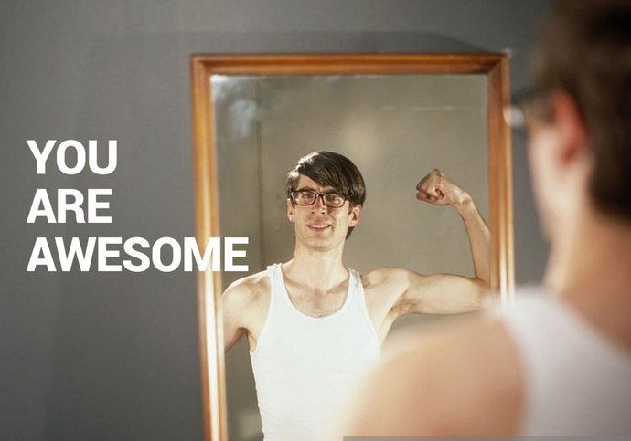 Did you ever unexpectedly glance at yourself in the mirror and think, Wow! Youre looking great?