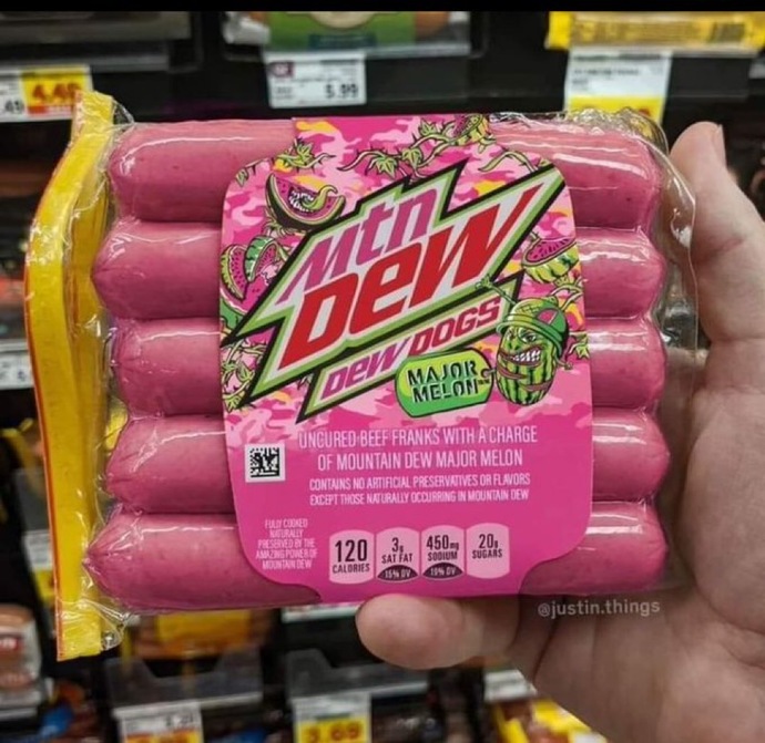 Would you eat mtn dew hotdogs?