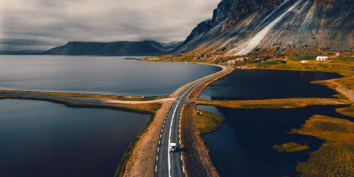 How would you feel about taking a drive through this area in Iceland?