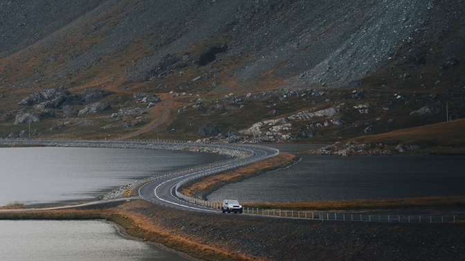 How would you feel about taking a drive through this area in Iceland?