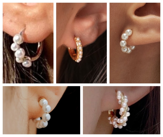 Which pearl hoop earrings look best?
