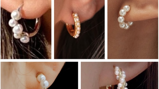 Which pearl hoop earrings look best?