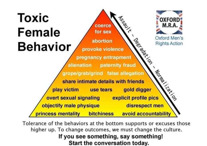 What are your thoughts about toxic feminism/ toxic women?
