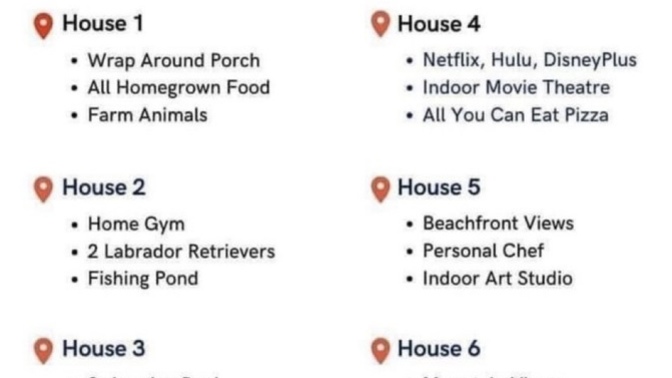Choose only ONE house?