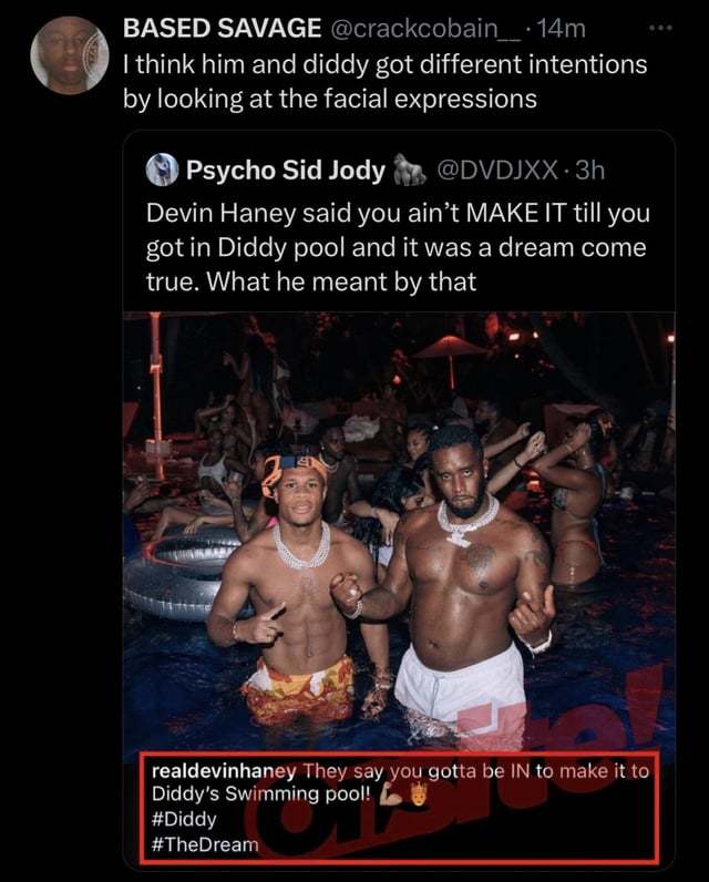 Thoughts on the P Diddy rumour about him having people under his label filmed being ass raped & gay parties?