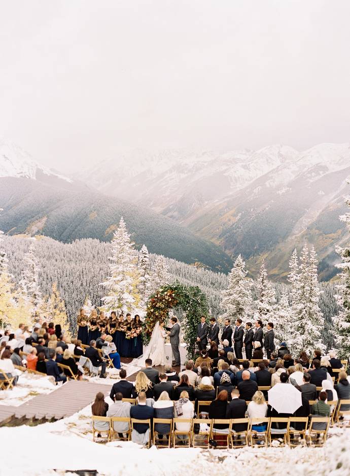 Winter wedding how many inches of snow do you want?