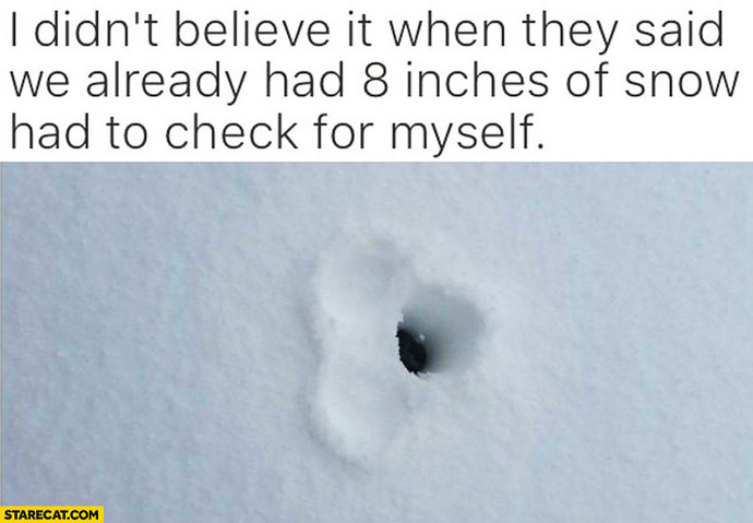 Winter wedding how many inches of snow do you want?