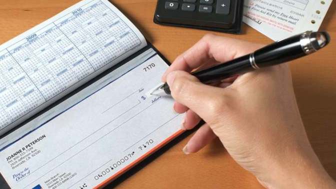 When is the last time you paid for something (other than like a utility bill) with a check?