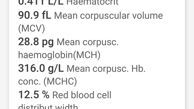 This is my full blood count is it normal?