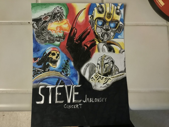 School assignment - make promotional concert poster