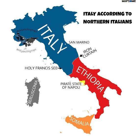 Are Northern Italians rich while Southern Italians are poor?
