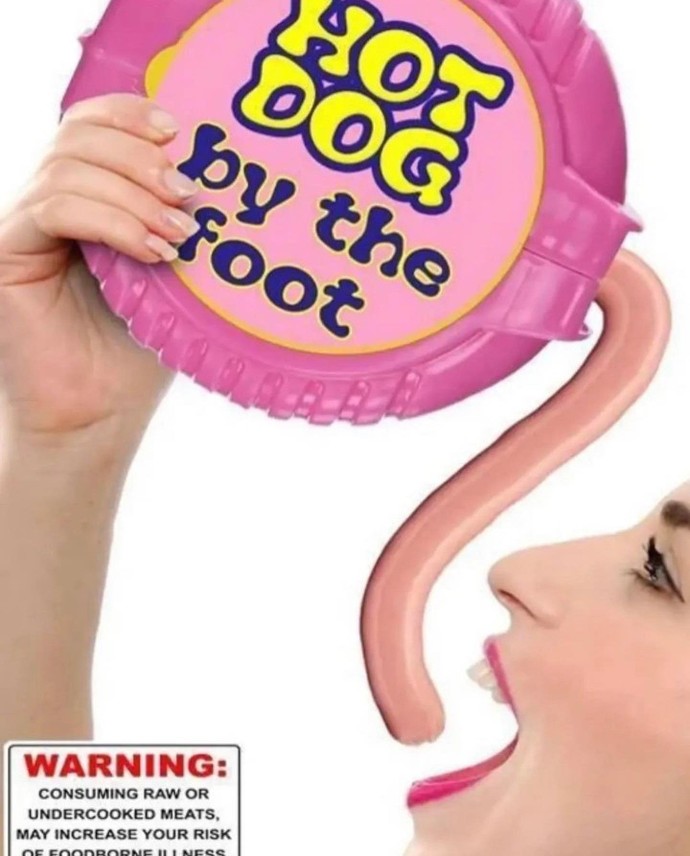 How would you feel about eating a hotdog like this in public?