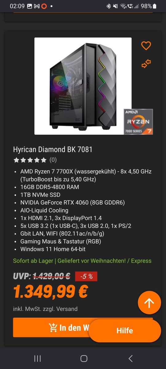 Could I get a good pre-built gaming pc for $1,400?