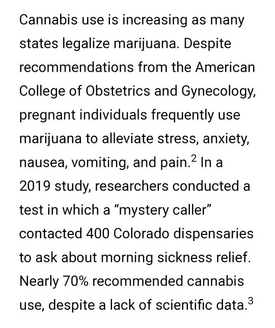 Would you use weed to help with morning sickness while pregnant?