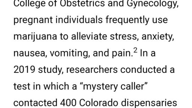 Would you use weed to help with morning sickness while pregnant?