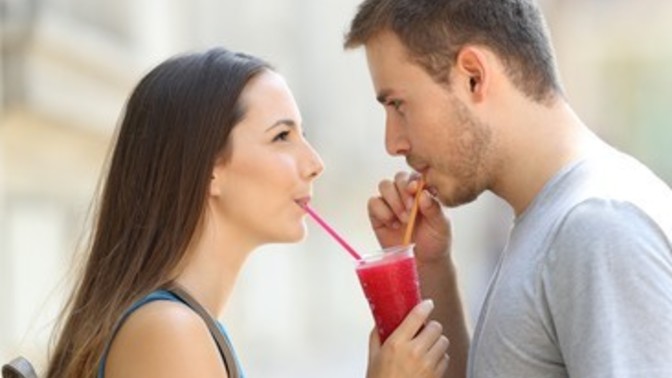 It is cringe to drink from the same cup as your partner?