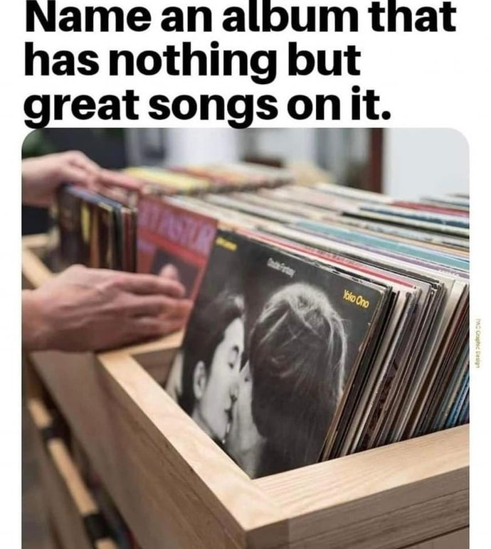 Name an album that has nothing but great songs on it?