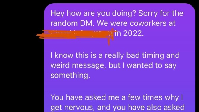 Girls, what would you think if you received this text after one year from a guy?