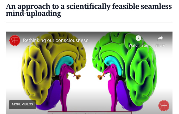 What do you think about uploading your consciousness to a machine?