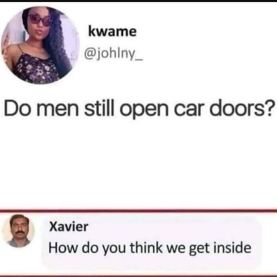 Do you still open doors for women? Do you like them opened ladies?