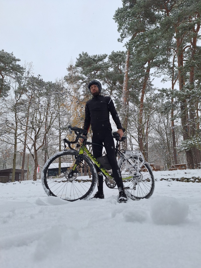You have to be tough to cycle in winter?
