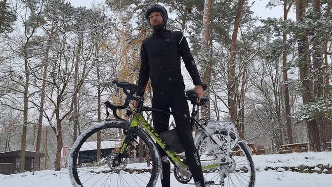 You have to be tough to cycle in winter?