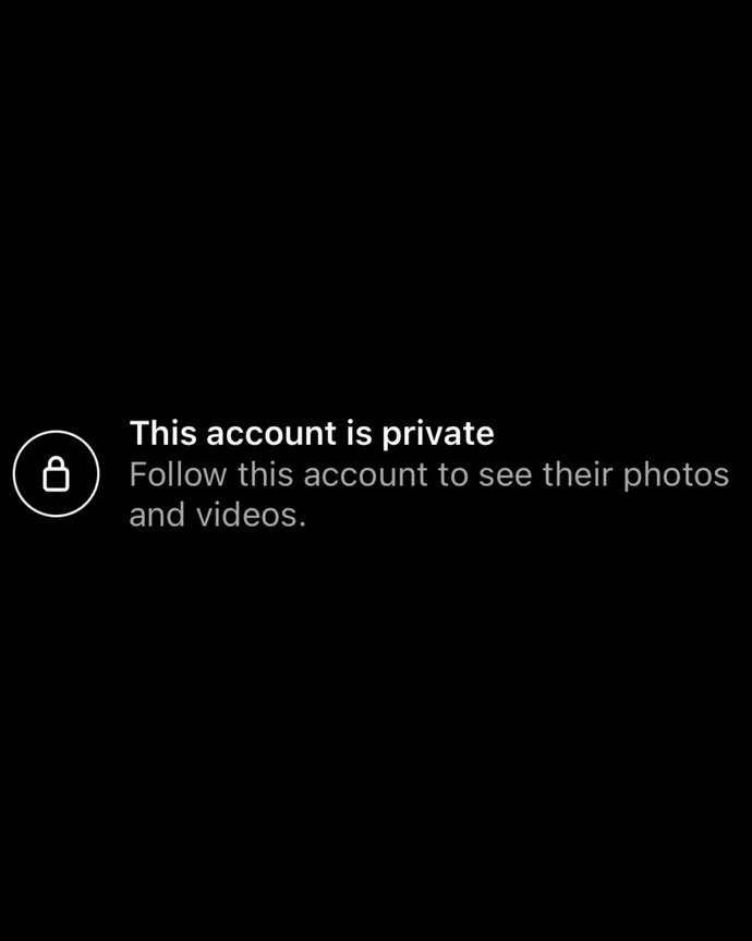 Why would someone go private on Instagram all of the sudden?