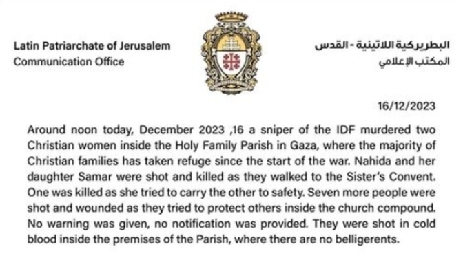 Why do Christians support Israel when Israel is bombing churches in Palestine?