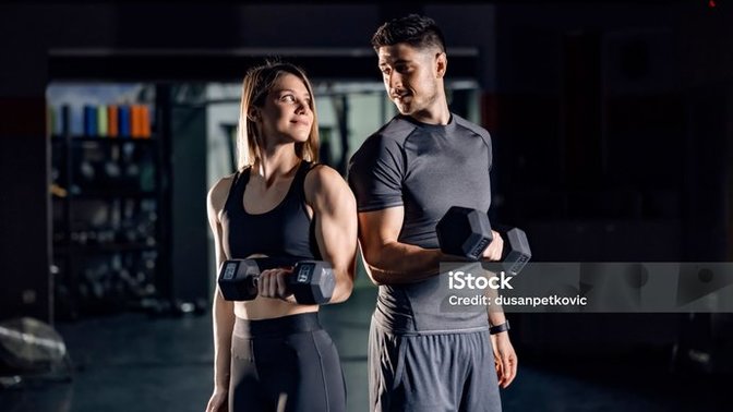 Why do some men move when a girls walking past them at the gym?