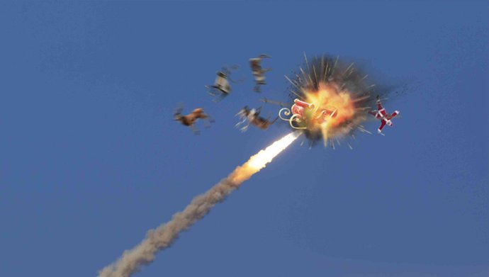 War on Christmas. Biden regime shoots down Santas sleigh. Thoughts?