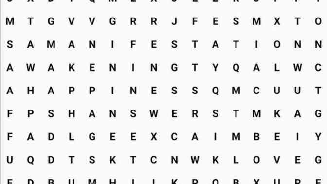 The first three words you see are your current subconscious reality?