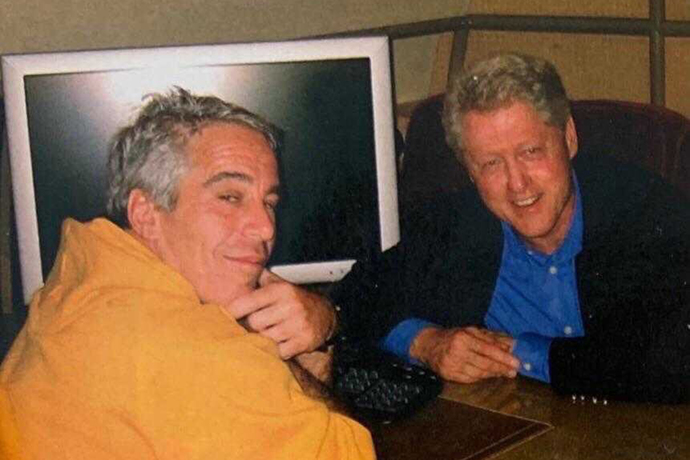 A "friend" visits Jeffrey Epstein