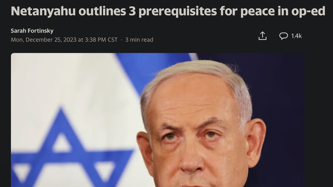 Finally Israel has a good idea?