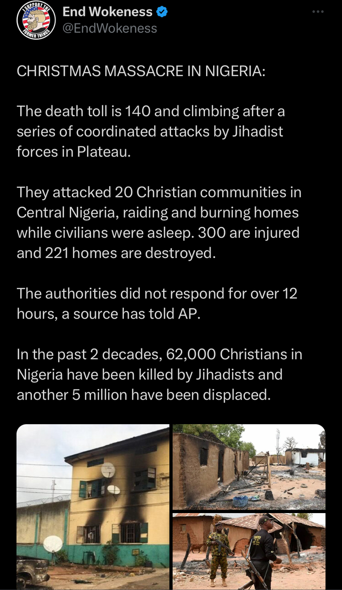 Christmas massacre in Nigeria! What do you think?
