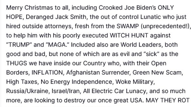 Can we guess he got more than coal for Christmas?