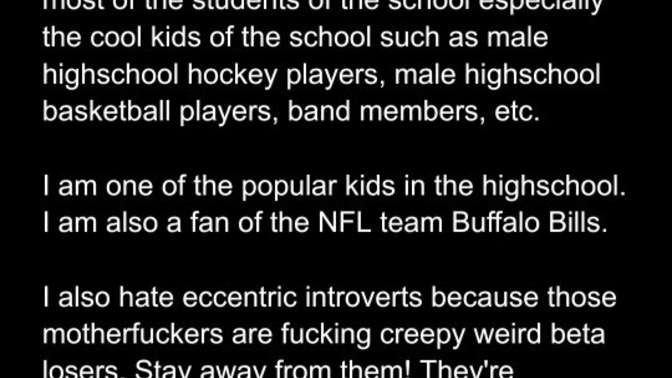 Why did the quiet girls and the shy girls chose this loner weirdo loser creep over me?