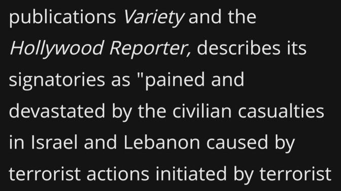 In 2006 famous Hollywood stars protested terrorism by Hezbollah, what about now?