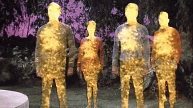 If you witnessed a group of about 4-5 uniformed people just materialize right in front of you what would you think?