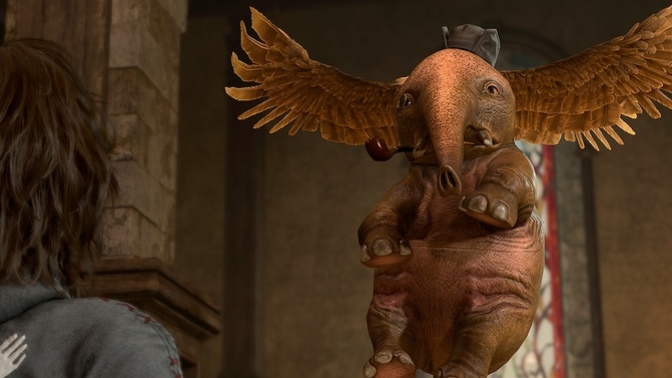 How would you react if you met a flying baby sized elephant wearing a monocle and smoking a pipe?