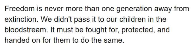 Which of these Ronald Reagan quotes do you like the most?