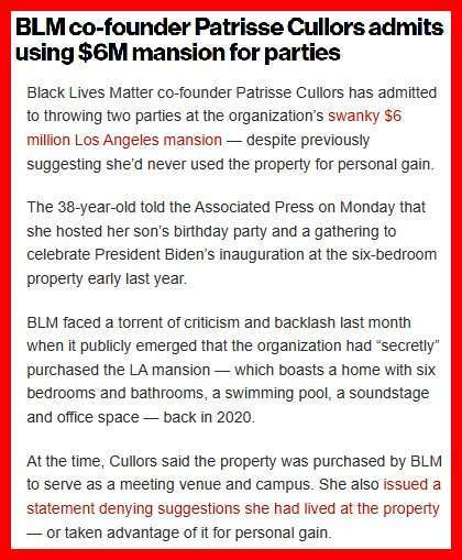 Why dont the Democrats and their fake news lackeys condemn Black Lives Matter as the corrupt, racist, Marxist, terrorist organization that it is?