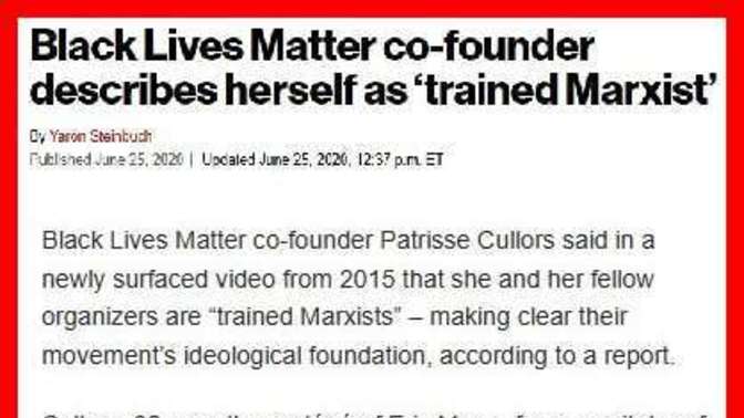 Why don't the Democrats and their fake news lackeys condemn Black Lives Matter as the corrupt, racist, Marxist, terrorist organization that it is?