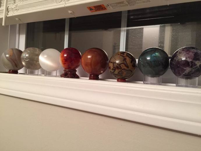 Just a sampling of my sphere collection