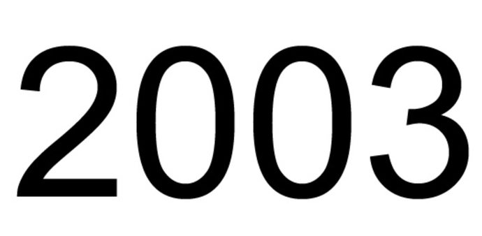 Goodbye 2003!