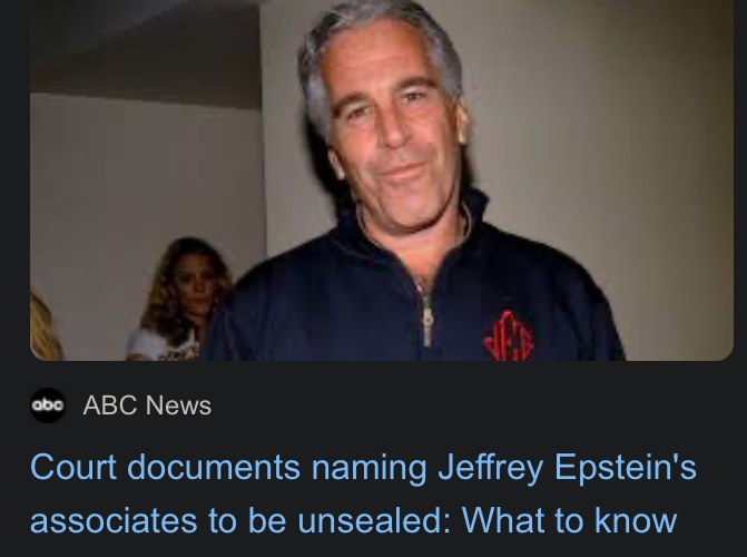 Who is sweating the release of Epstein’s lists?