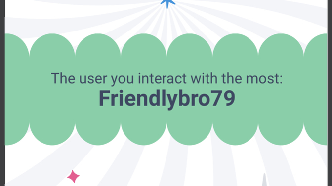 What? Gag said I interact with someone a lot who so Friendlybro79?