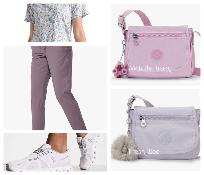 Which bag color looks best with this outfit?