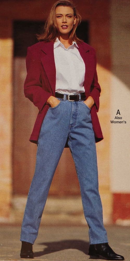 Why did people wore jeans all the time in the 90s?